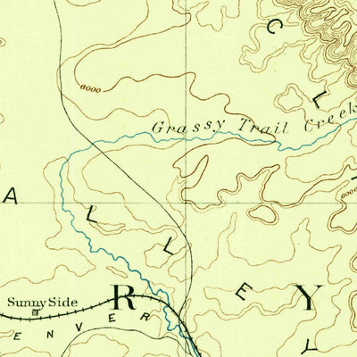 United States Geological Survey Price E, UT (1886, 250000-Scale) digital map