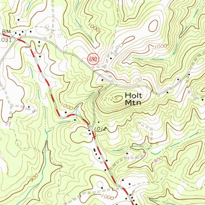 United States Geological Survey Price, NC-VA (1964, 24000-Scale) digital map