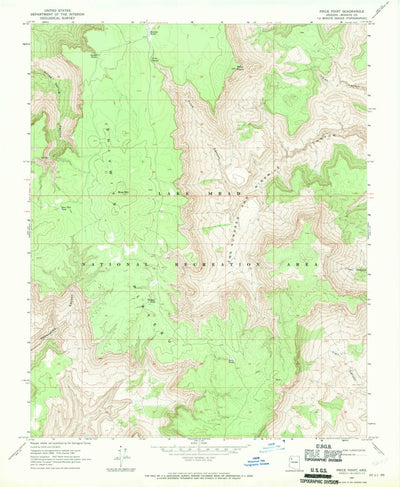 United States Geological Survey Price Point, AZ (1967, 24000-Scale) digital map