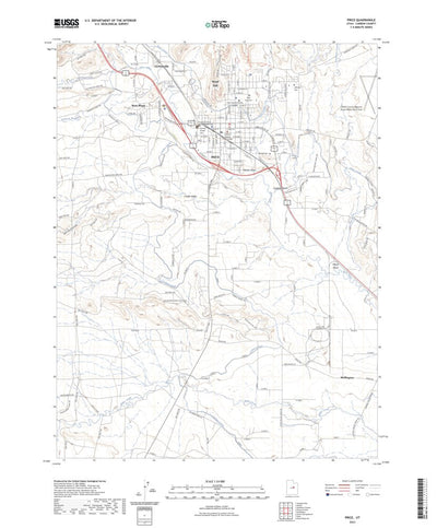United States Geological Survey Price, UT (2023, 24000-Scale) digital map