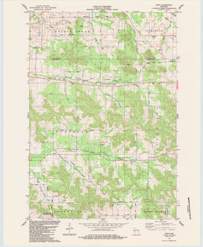 United States Geological Survey Price, WI (1984, 24000-Scale) digital map