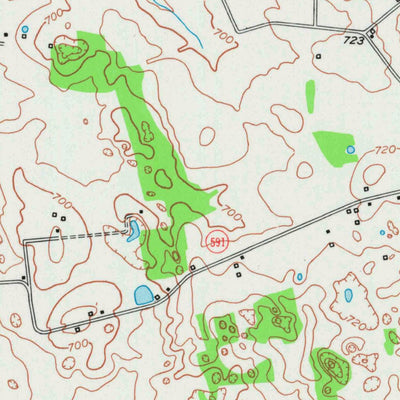 United States Geological Survey Prices Mill, KY-TN (1951, 24000-Scale) digital map