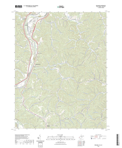 United States Geological Survey Prichard, WV (2023, 24000-Scale) digital map