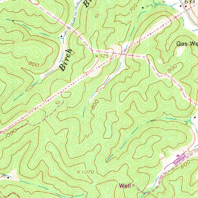 United States Geological Survey Prichard, WV-KY (1962, 24000-Scale) digital map