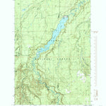 United States Geological Survey Prickett Lake, MI (1985, 24000-Scale) digital map