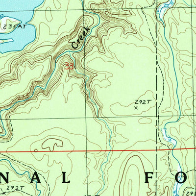 United States Geological Survey Prickett Lake, MI (1985, 24000-Scale) digital map