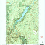 United States Geological Survey Prickett Lake, MI (1999, 24000-Scale) digital map