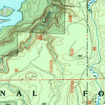 United States Geological Survey Prickett Lake, MI (1999, 24000-Scale) digital map