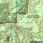 United States Geological Survey Prickett Lake, MI (1999, 24000-Scale) digital map