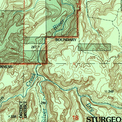 United States Geological Survey Prickett Lake, MI (1999, 24000-Scale) digital map