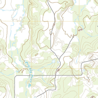 United States Geological Survey Prickly Pear Branch, TX (2022, 24000-Scale) digital map