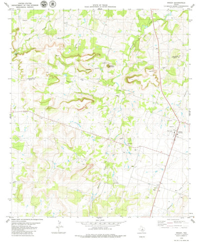United States Geological Survey Priddy, TX (1979, 24000-Scale) digital map