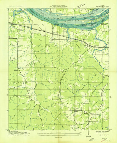 United States Geological Survey Pride, AL (1936, 24000-Scale) digital map