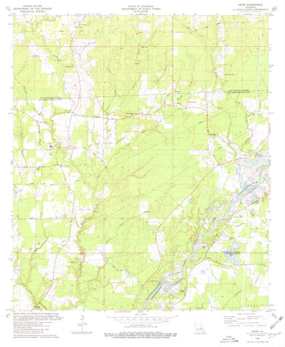 United States Geological Survey Pride, LA (1980, 24000-Scale) digital map