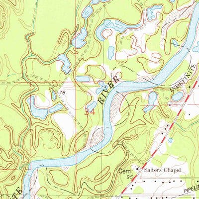 United States Geological Survey Pride, LA (1980, 24000-Scale) digital map