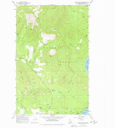 United States Geological Survey Priest Lake NW, ID (1967, 24000-Scale) digital map
