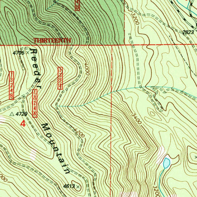 United States Geological Survey Priest Lake NW, ID (1996, 24000-Scale) digital map