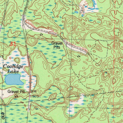 United States Geological Survey Priest Lake, WI (1984, 24000-Scale) digital map