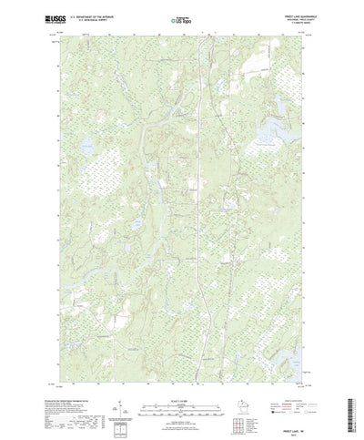 United States Geological Survey Priest Lake, WI (2023, 24000-Scale) digital map