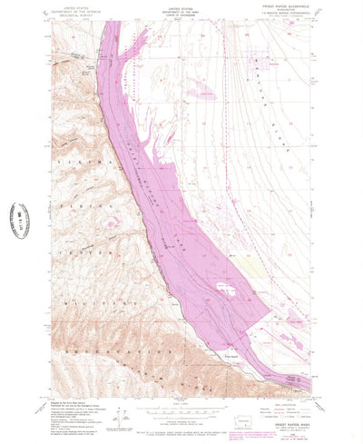 United States Geological Survey Priest Rapids, WA (1948, 24000-Scale) digital map