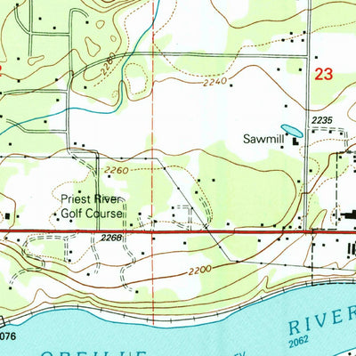 United States Geological Survey Priest River, ID (1996, 24000-Scale) digital map