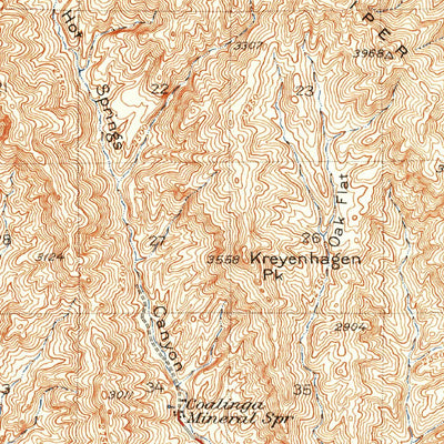United States Geological Survey Priest Valley, CA (1941, 62500-Scale) digital map