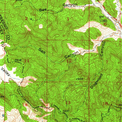 United States Geological Survey Priest Valley, CA (1956, 62500-Scale) digital map