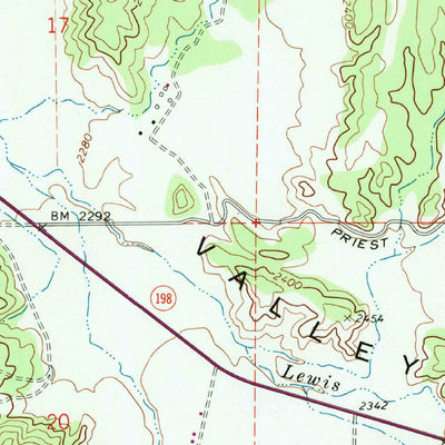 United States Geological Survey Priest Valley, CA (1969, 24000-Scale) digital map