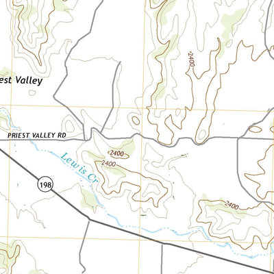 United States Geological Survey Priest Valley, CA (2021, 24000-Scale) digital map