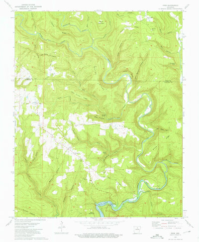 United States Geological Survey Prim, AR (1973, 24000-Scale) digital map