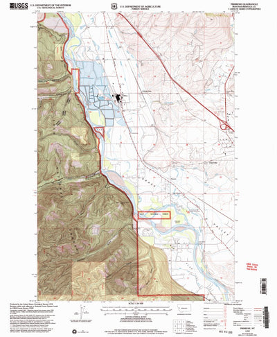 United States Geological Survey Primrose, MT (1999, 24000-Scale) digital map