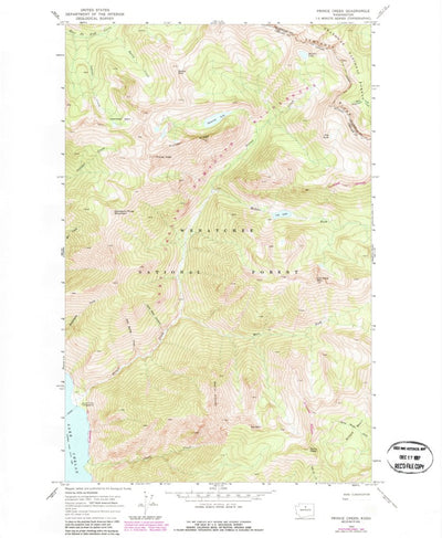 United States Geological Survey Prince Creek, WA (1969, 24000-Scale) digital map