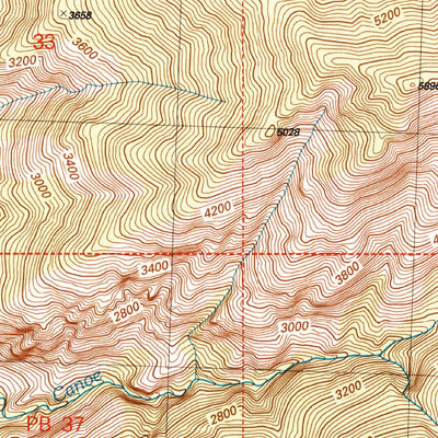 United States Geological Survey Prince Creek, WA (2004, 24000-Scale) digital map