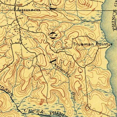 United States Geological Survey Prince Frederick, MD (1901, 62500-Scale) digital map
