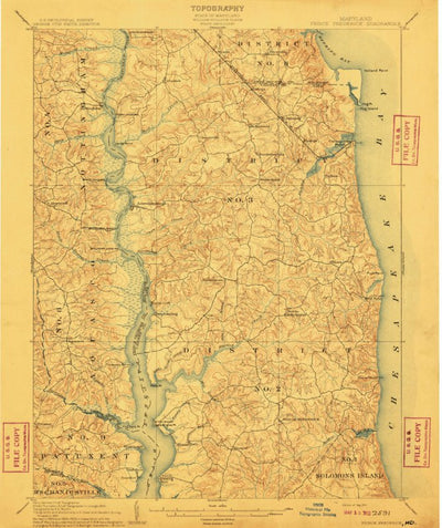 United States Geological Survey Prince Frederick, MD (1910, 62500-Scale) digital map