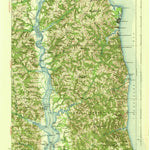 United States Geological Survey Prince Frederick, MD (1938, 62500-Scale) digital map