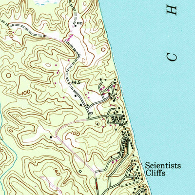 United States Geological Survey Prince Frederick, MD (1953, 24000-Scale) digital map
