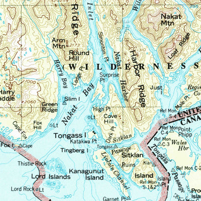 United States Geological Survey Prince Rupert, AK (1959, 250000-Scale) digital map