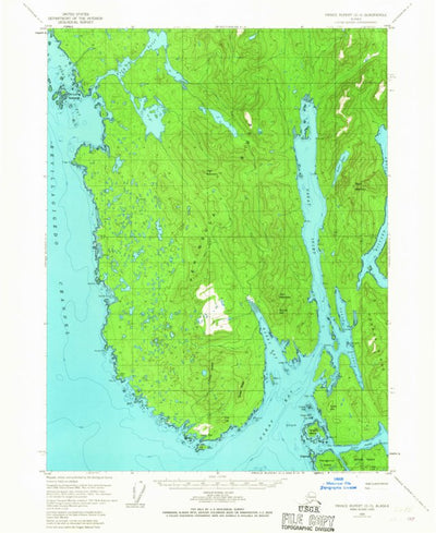 United States Geological Survey Prince Rupert D-3, AK (1955, 63360-Scale) digital map