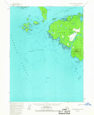 United States Geological Survey Prince Rupert D-5, AK (1955, 63360-Scale) digital map