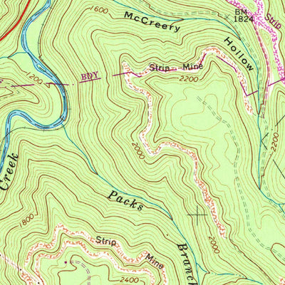 United States Geological Survey Prince, WV (1969, 24000-Scale) digital map