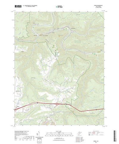 United States Geological Survey Prince, WV (2023, 24000-Scale) digital map