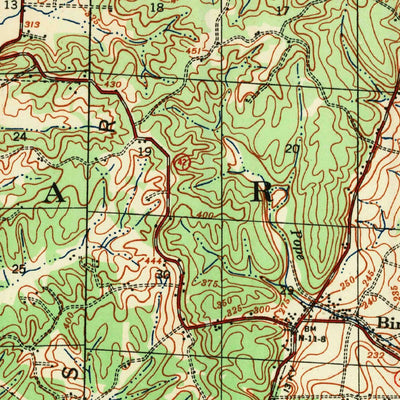 United States Geological Survey Princedale, AR (1940, 62500-Scale) digital map