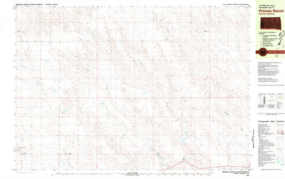 United States Geological Survey Princes Ranch, SD (1980, 25000-Scale) digital map