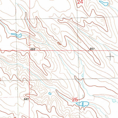United States Geological Survey Princes Ranch, SD (1980, 25000-Scale) digital map