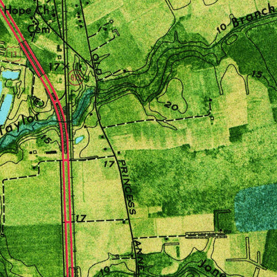 United States Geological Survey Princess Anne, MD (1972, 24000-Scale) digital map