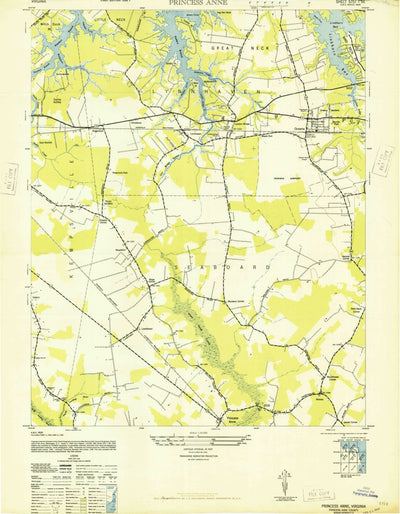 United States Geological Survey Princess Anne, VA (1948, 24000-Scale) digital map