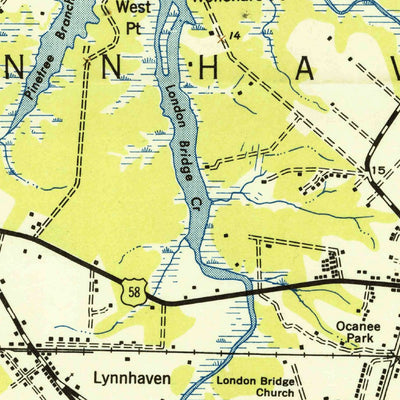 United States Geological Survey Princess Anne, VA (1948, 24000-Scale) digital map