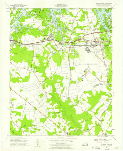 United States Geological Survey Princess Anne, VA (1955, 24000-Scale) digital map