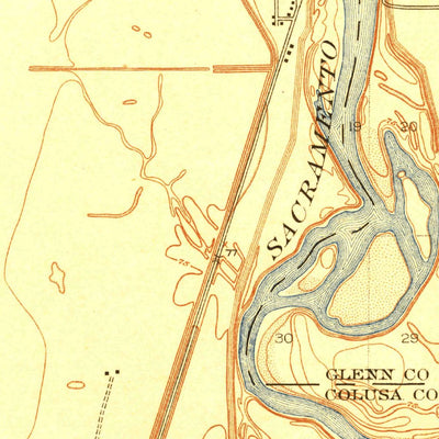 United States Geological Survey Princeton, CA (1918, 31680-Scale) digital map